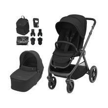 Load image into Gallery viewer, Oxford Stroller and Sense Bassinet Twillic Black
