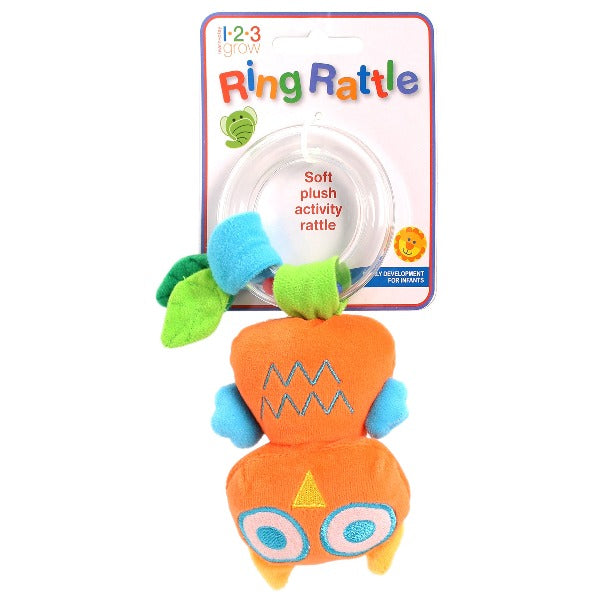 123 Grow Ring Rattle Owl